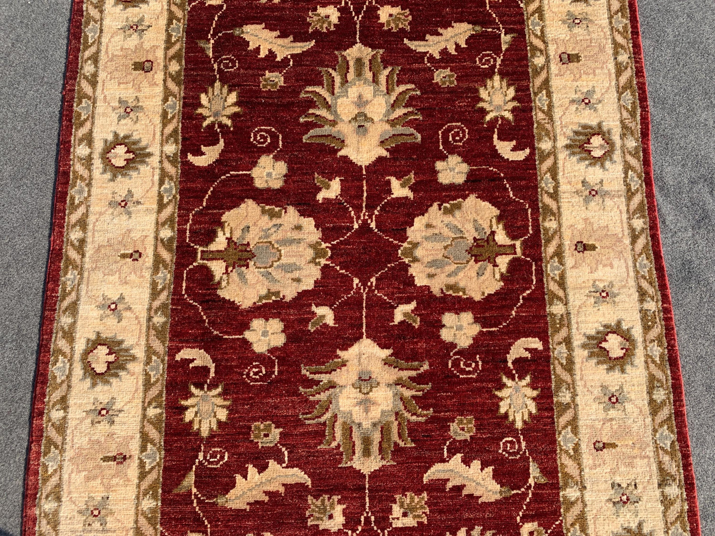 Red Afghan Runner Rug, Turkmen Hand Knotted Wool Rug, Chobi Area Floral Rug, Traditional Runner Rug, Home Decor Rug, Hallway Runner Rug 3x10