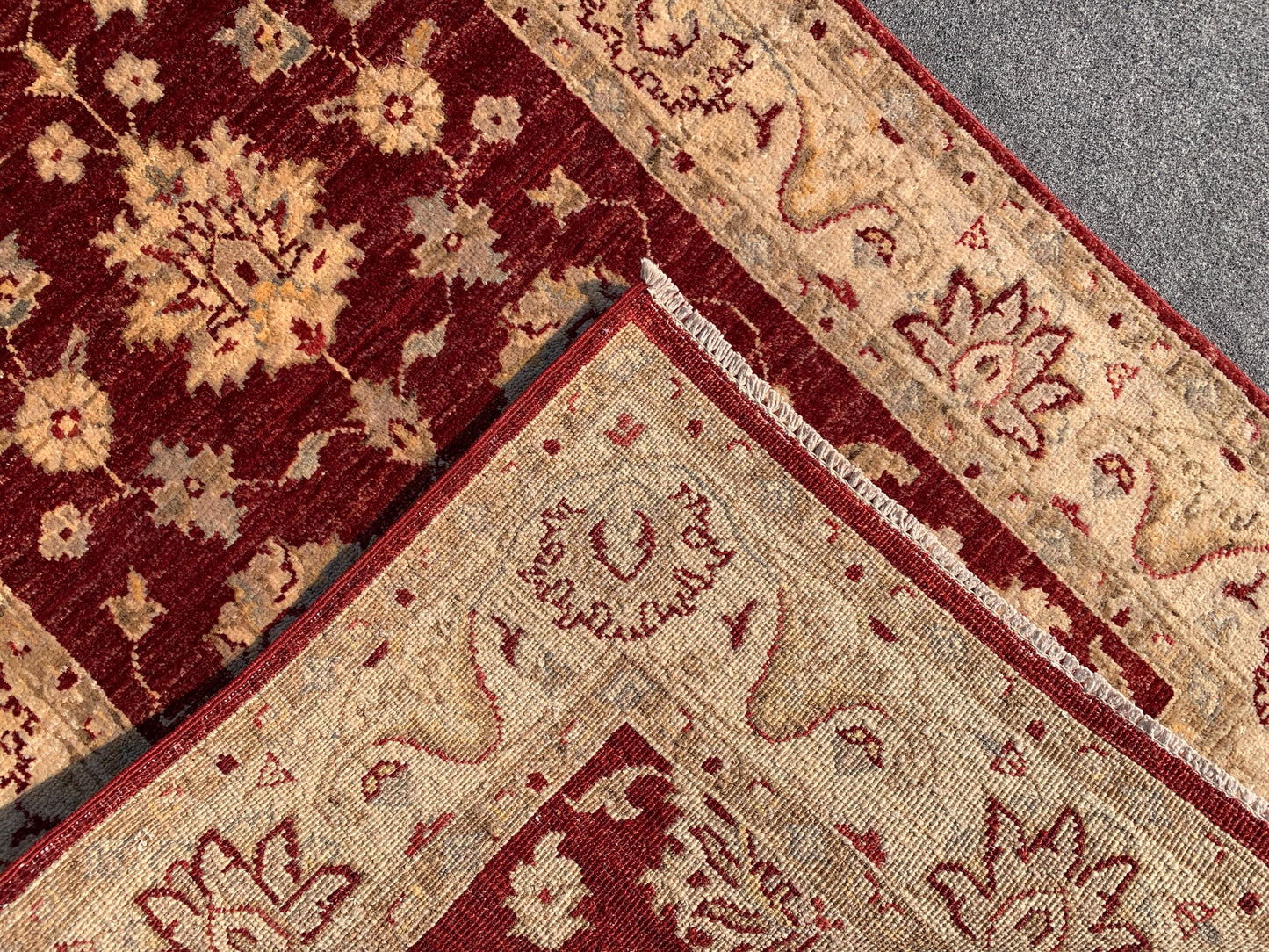 3x9 ft Red Beige Afghan Runner Rug, Famous Turkmen Handmade Wool Rug, Afghan Chobi Rug, Natural dyes Rug, Home Decor Rug Hallway Runner Rug.