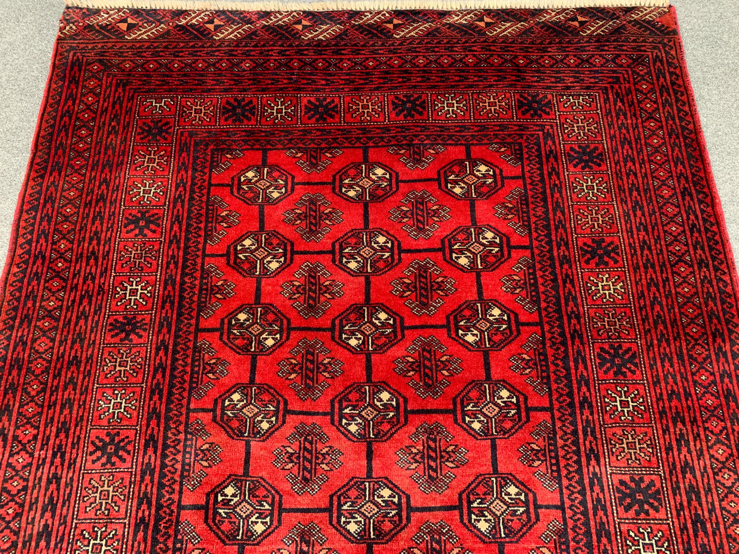Famous Vintage Herati Rug 4x7 ft Red Baluchi Rug Afghan Handmade Rug. Mowri design Rug Oriental Wool Rug Tribal Rug Living Room Bedroom Rug.