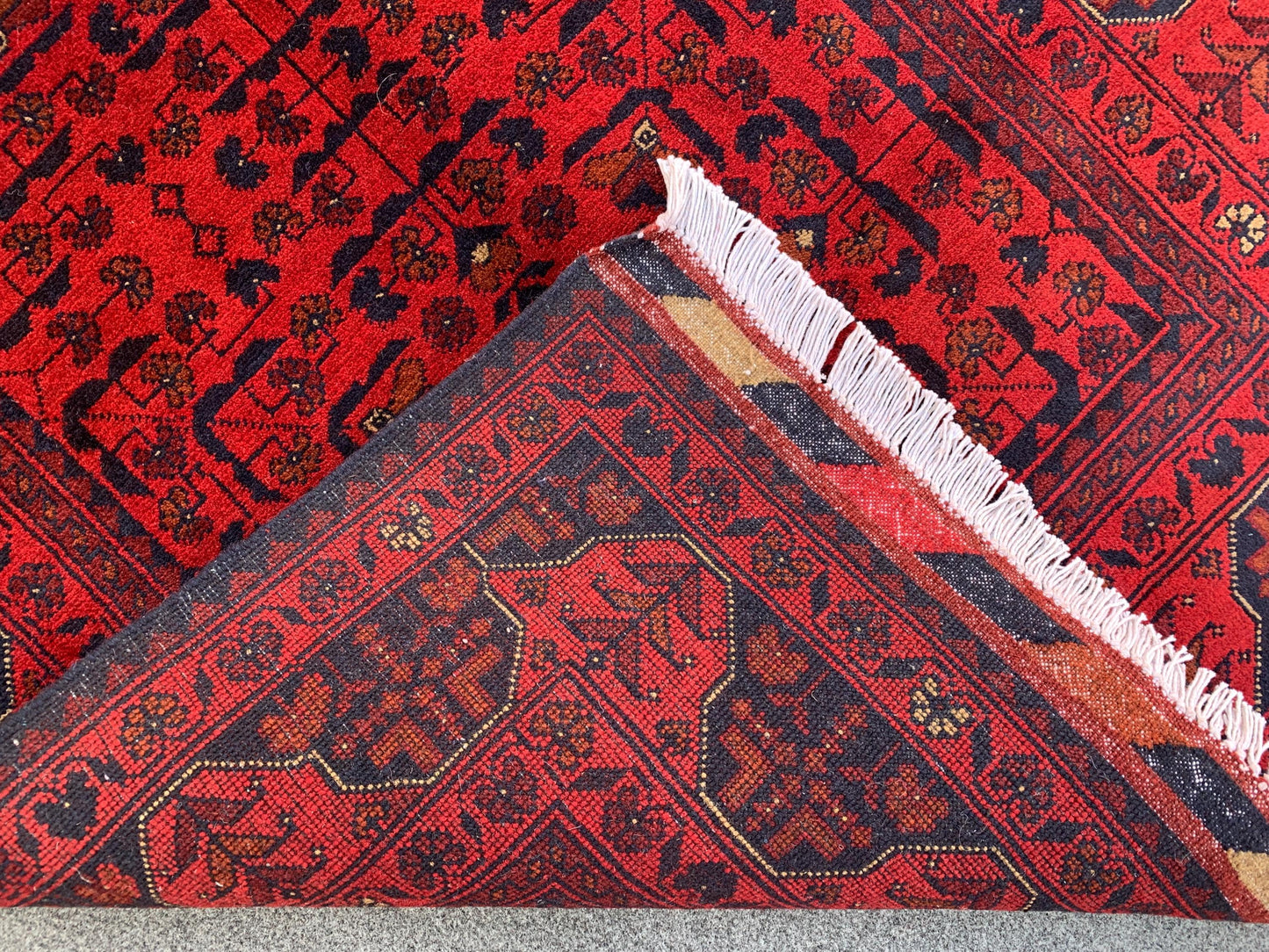 3x5 Ft Afghan Bukhara Rug, Turkmen Hand Knotted Wool Rug, Khal Muhammadi design Rug, Oriental Rug, Home Decor Rug, Bedroom Rug, Office Rug.