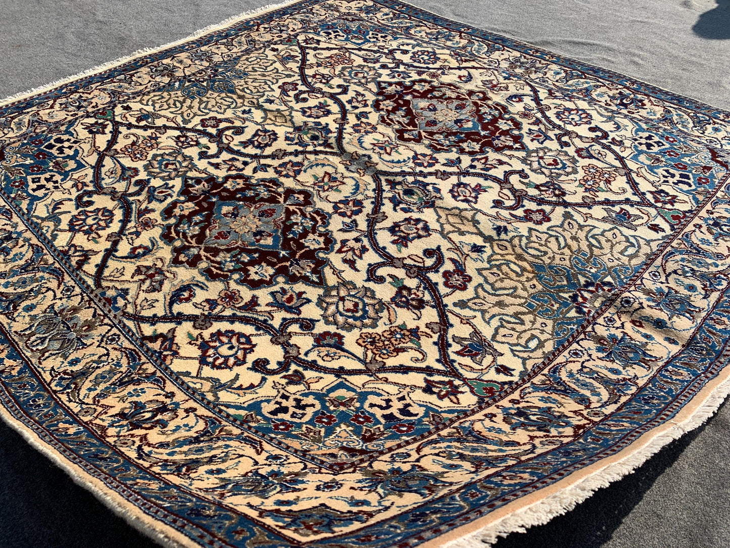 6x6 Square Rug, Natural Afghan Handmade Vintage Wool Rug, Geometric Area Rug, High Quality Rug, 190x190 Cm, Bedroom Rug, Living Room Rug etc