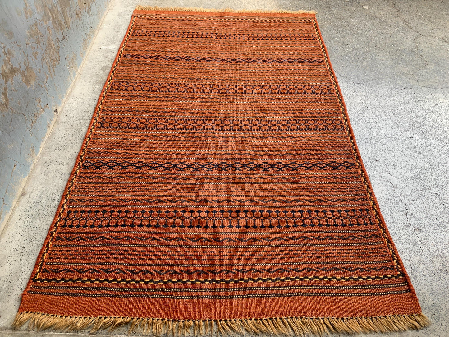 3x5 Ft Antique kilim Rug, Afghan Handmade kilim Rug, Laghari design kilim Rug, Flatweave Oriental kilim Rug, Rugs for Kitchen Hallway Rug.