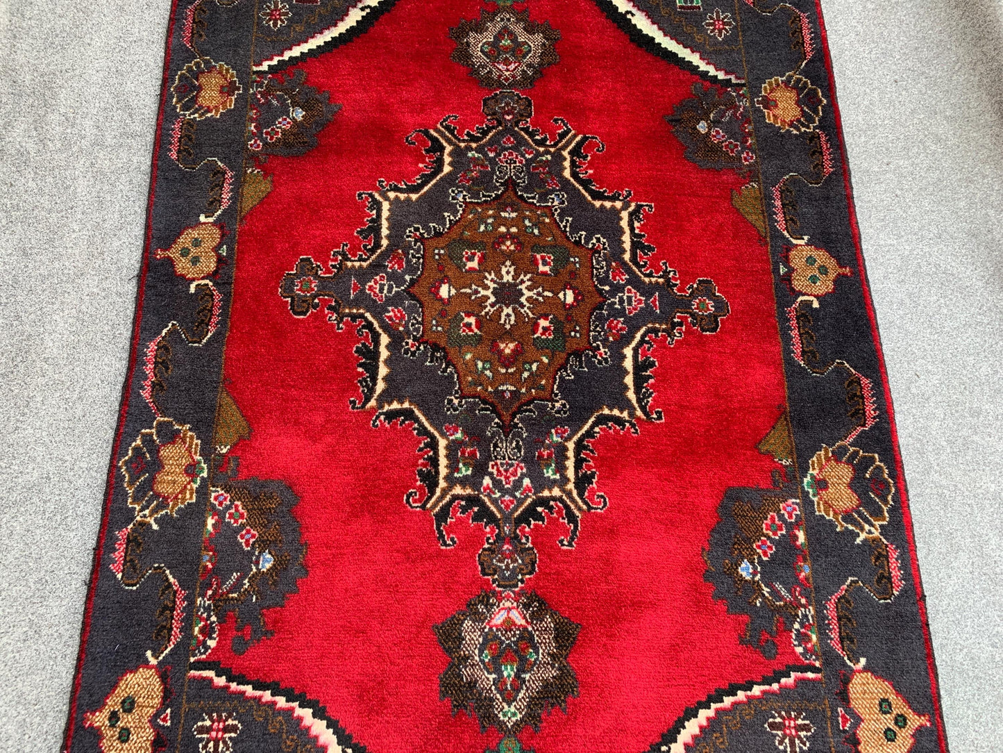 4x7 Ft Vintage Baluchi Rug, Afghan Hand Knotted Rug, Geometric Area Rug, Oriental Wool Rug, High Pile Rug, Rugs for Bedroom Living Room Rug.