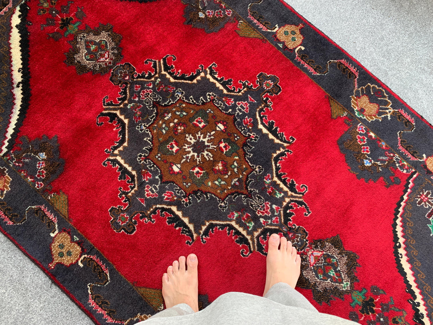 4x7 Ft Vintage Baluchi Rug, Afghan Hand Knotted Rug, Geometric Area Rug, Oriental Wool Rug, High Pile Rug, Rugs for Bedroom Living Room Rug.