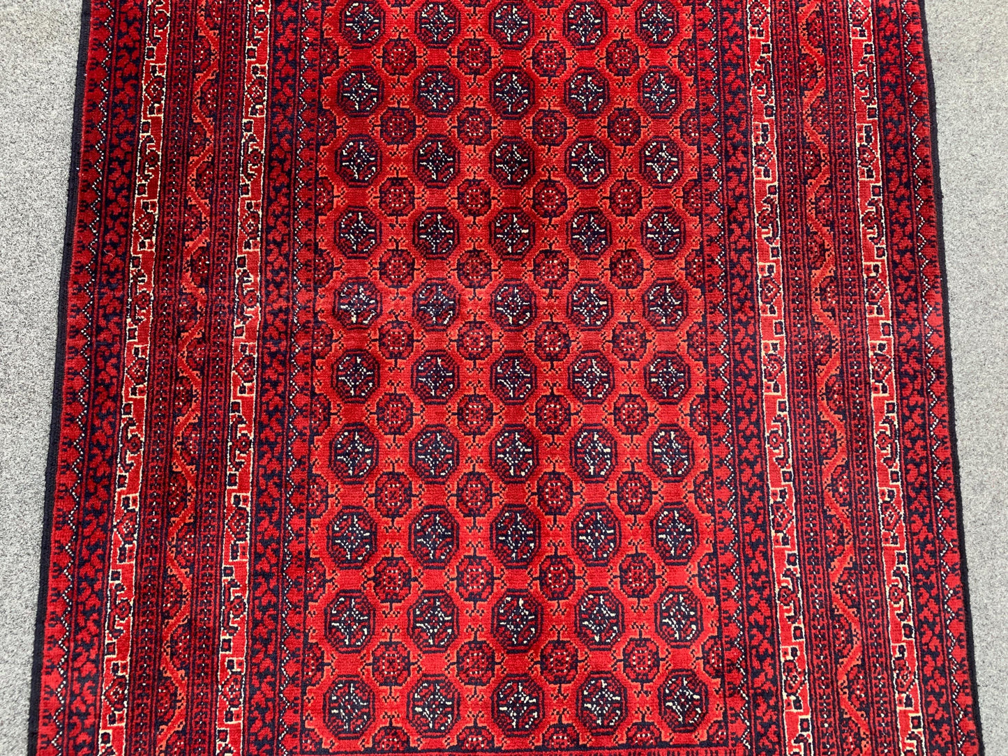 3x5 Ft Amazing Red Khoja Roshni Rug, Afghan Handmade Wool Rug, Oriental Area Rug, Home Decoration Rug, Rugs for Bedroom Kitchen Hallway Rug.