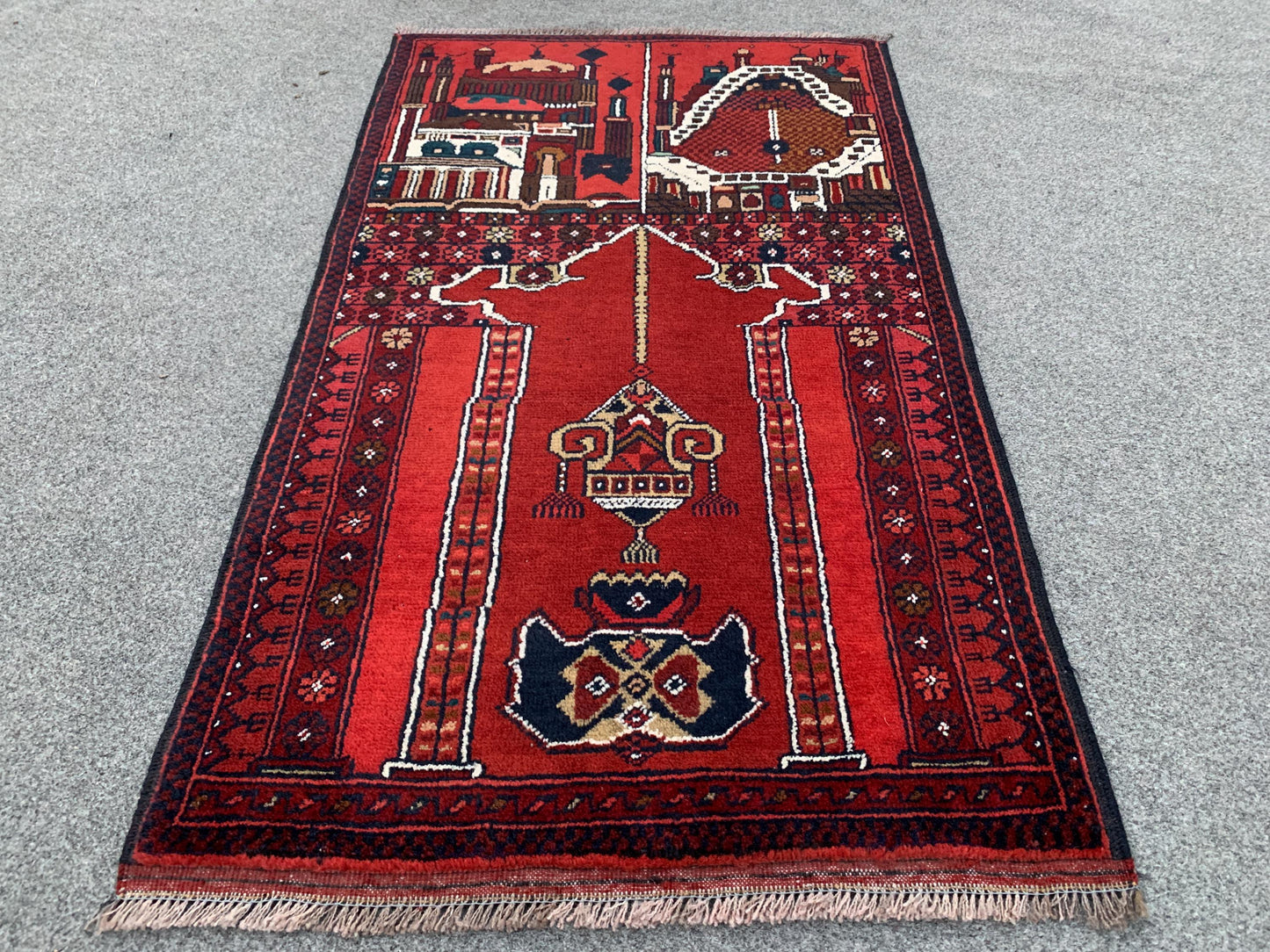 Amazing Small Prayer Rug 2x3 Ft Hand Knotted Prayer Rug, High Quality Beljik Rug, Afghan Prayer Rug, Vintage Wool Rug, Muslim Prayer Rug etc