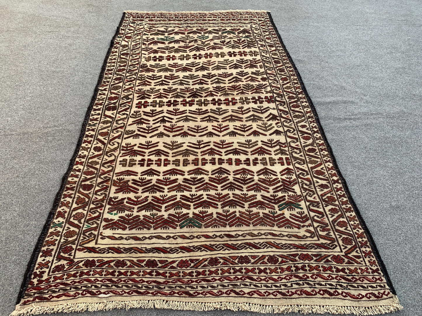 4x6 Ft Antique Soumak kilim Rug, Handmade Vintage kilim Rug, Afghan Soumak Rug, Oriental Wool Rug, Wall Decor Rug, Bedroom Rug, Hallway Rug.