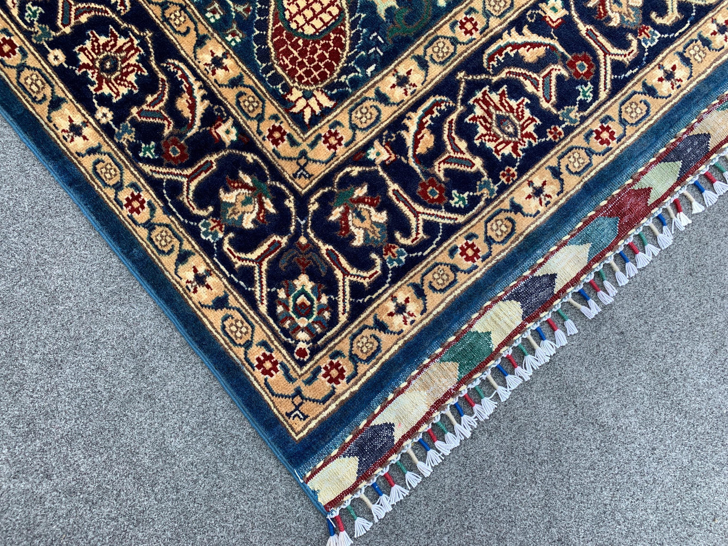 5x7 Ft Amazing Floral Rug, Natural Afghan Hand Knotted Rug, Geometric Area Rug, Good Pile Rug Oriental Wool Rug, Bedroom Rug Living Room Rug