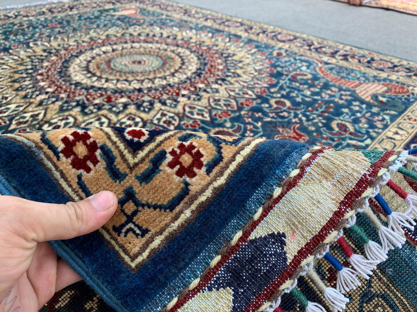 5x7 Ft Amazing Floral Rug, Natural Afghan Hand Knotted Rug, Geometric Area Rug, Good Pile Rug Oriental Wool Rug, Bedroom Rug Living Room Rug