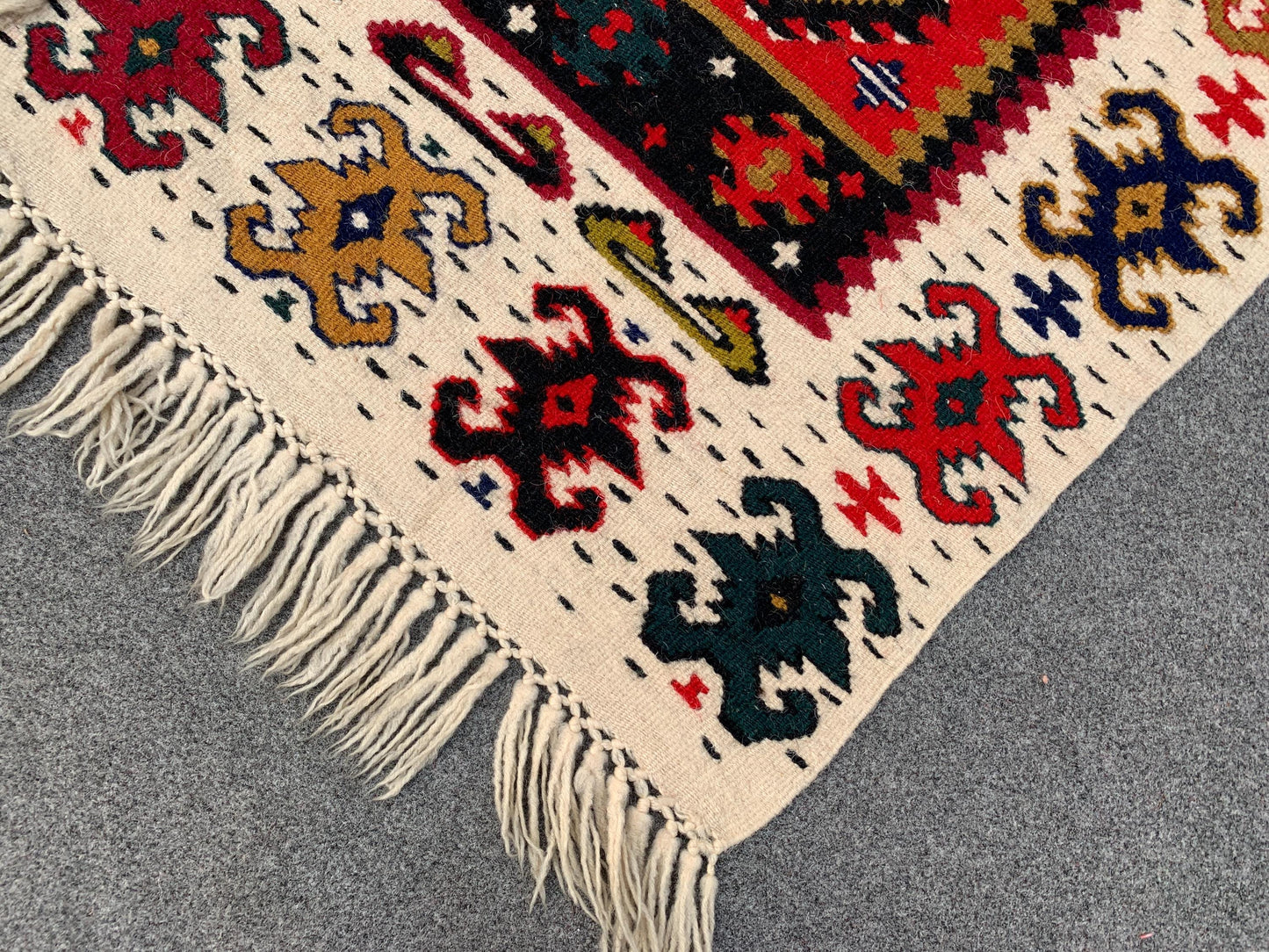 Runner kilim Rug 2x6 Ft Vintage Turkish design kilim Rug, Natural Hand knotted Runner kilim Rug, Oriental Wool kilim Rug, Hallway Runner Rug