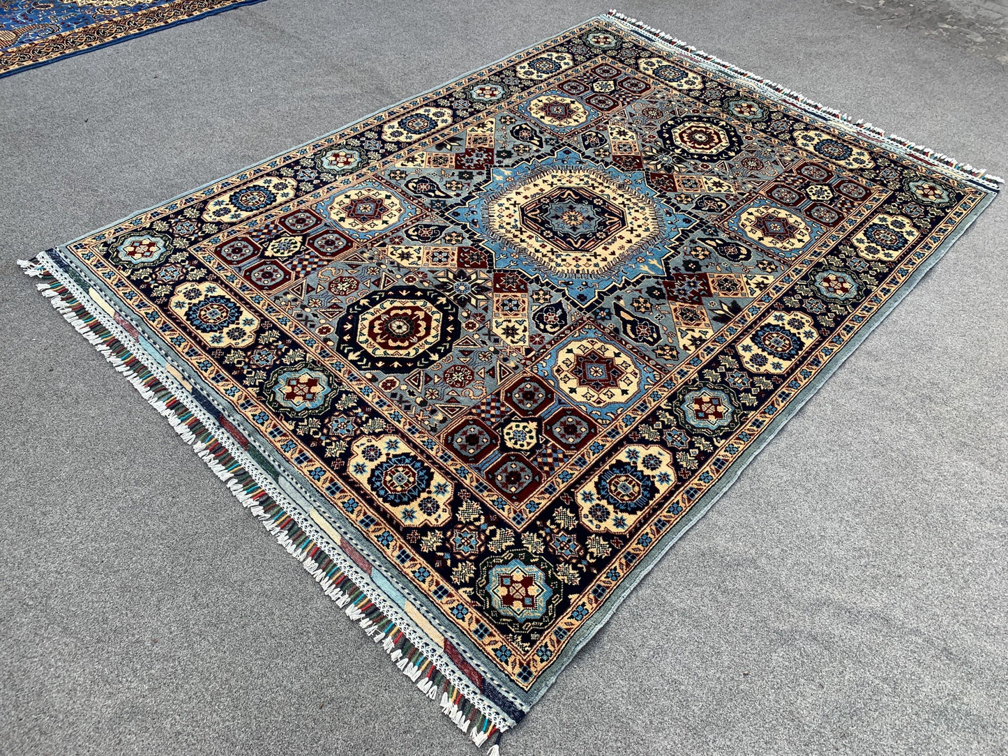 Amazing Mamluk Rug 5x7 Ft Afghan Hand Knotted Rug, High Quality Mamluk Rug, Oriental Wool Rug, Home Decor Rug, Bedroom Rug, Living Room Rug.
