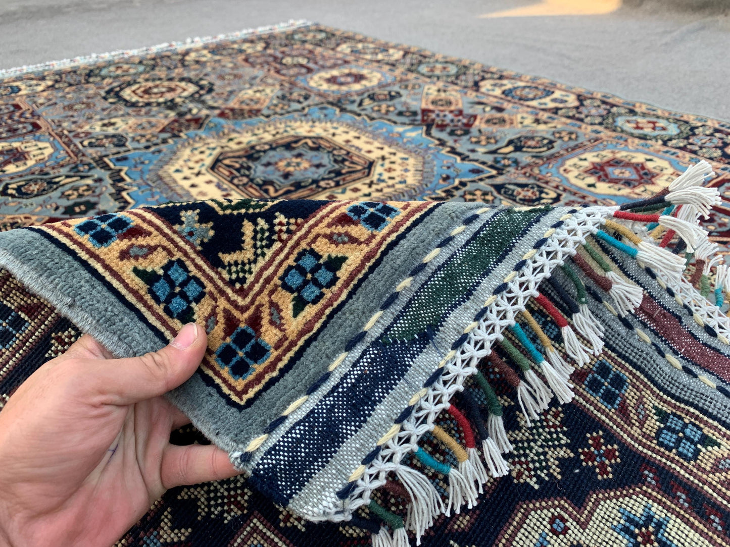 Amazing Mamluk Rug 5x7 Ft Afghan Hand Knotted Rug, High Quality Mamluk Rug, Oriental Wool Rug, Home Decor Rug, Bedroom Rug, Living Room Rug.