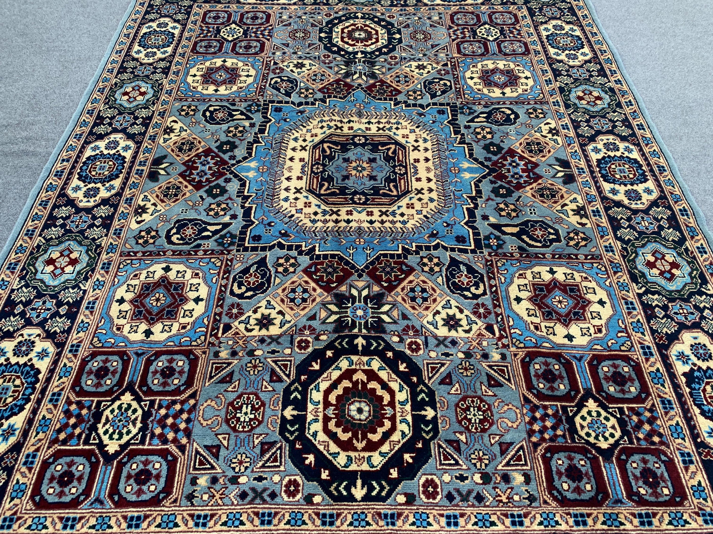 Amazing Mamluk Rug 5x7 Ft Afghan Hand Knotted Rug, High Quality Mamluk Rug, Oriental Wool Rug, Home Decor Rug, Bedroom Rug, Living Room Rug.