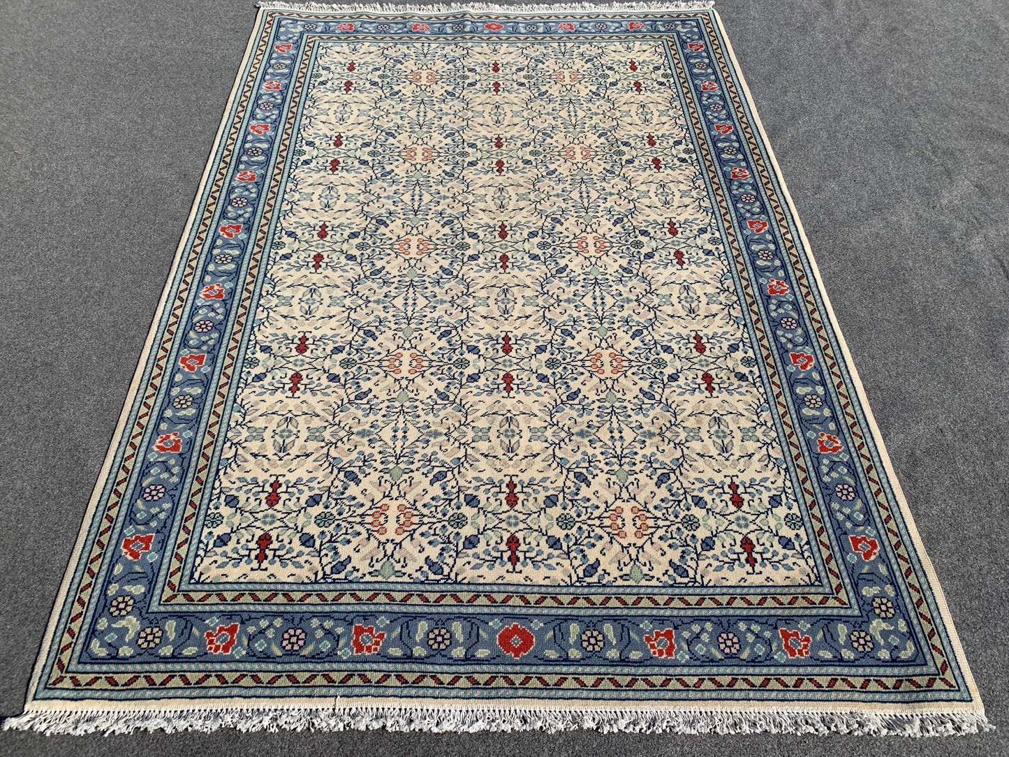 4x6 Ft Amazing Afghan Rug, Natural Hand Knotted Wool Rug, Floral Rug Oriental Turkmen Rug, Home Decor Rug, Rugs for Bedroom Living Room Rug.