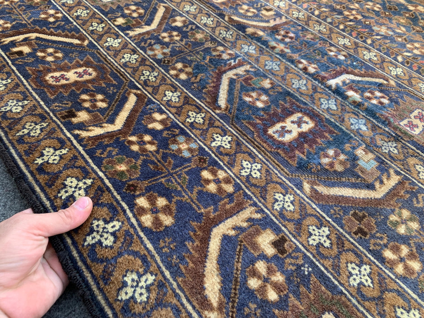 Antique Baluchi Rug 7x10 Ft Afghan Hand Knotted Wool Rug, One of s kind Vintage Rug, Oriental Rug, Tribal Rug, Bedroom Rug, Living Room Rug.