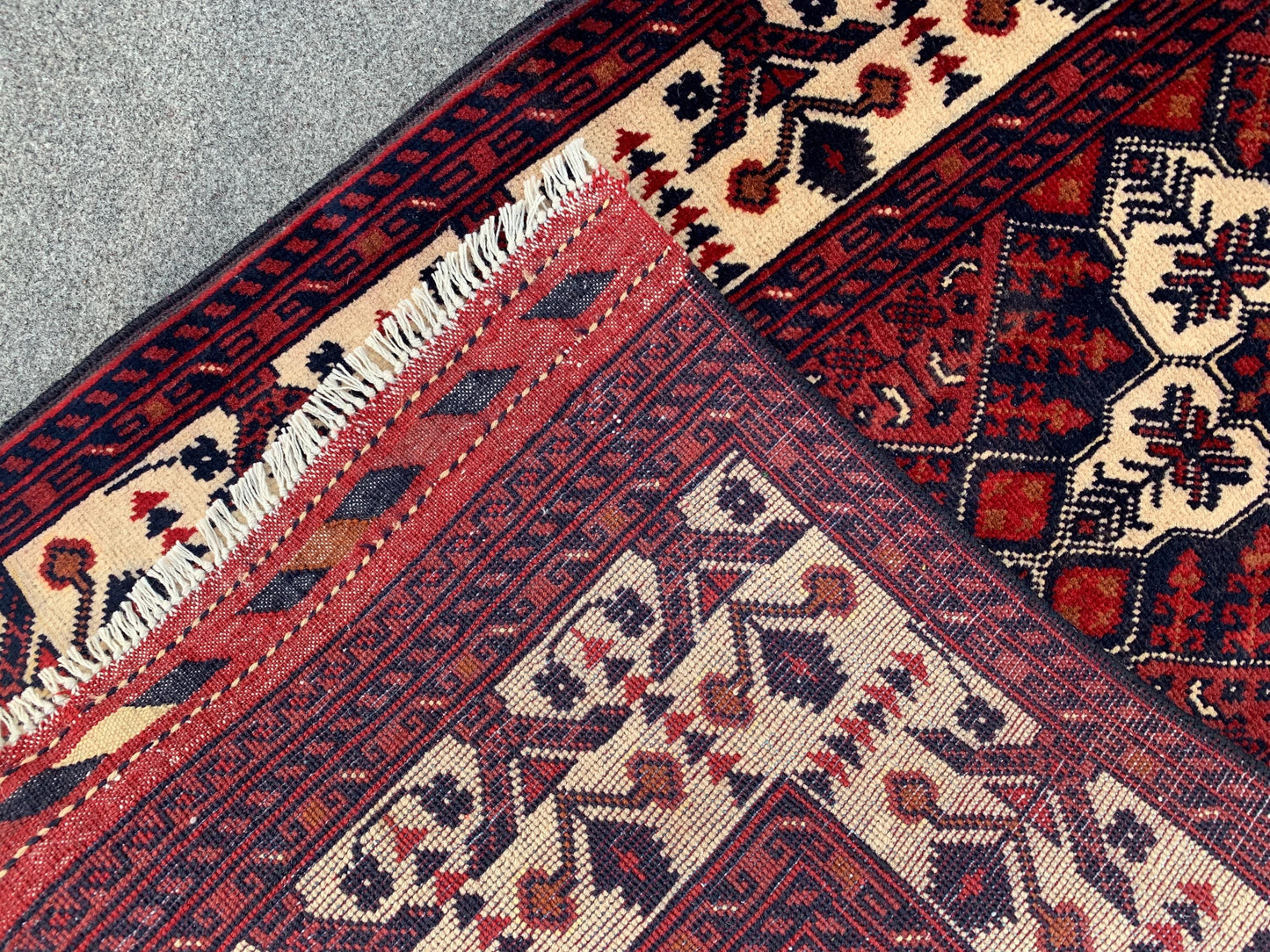 2x4 Ft Small Afghan Rug, Afghan Handmade Wool Rug, Geometric Area Rug, Small Oriental Rug, Tribal Rug, Small Gift Rug, Bedroom Hallway Rug.