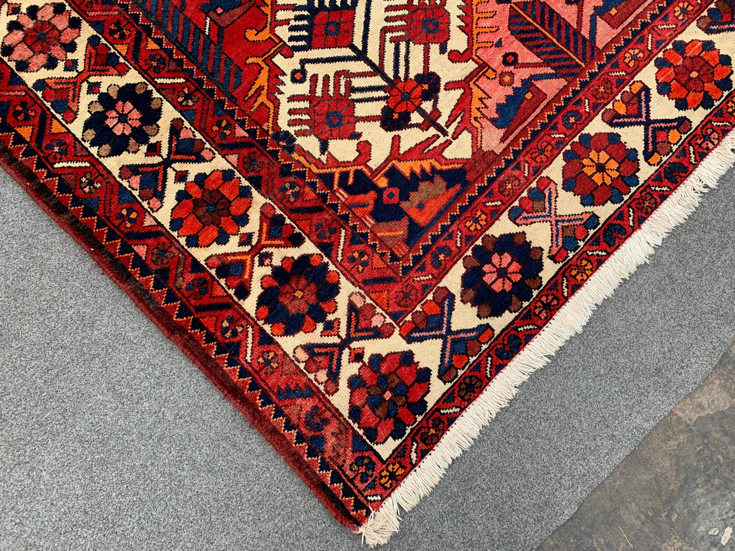 Antique Afghan Rug, 7x10 Ft Hand knotted Vintage Rug, Caucasian design Rug, Turkmen Tribal Rug, Oriental Wool Rug, Best for Living Room Rug.