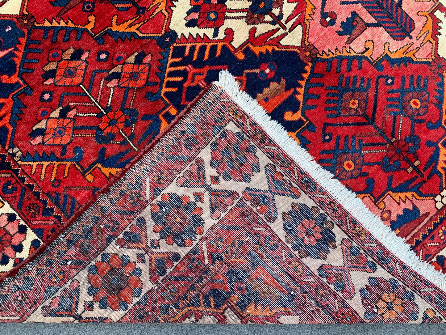 Antique Afghan Rug, 7x10 Ft Hand knotted Vintage Rug, Caucasian design Rug, Turkmen Tribal Rug, Oriental Wool Rug, Best for Living Room Rug.