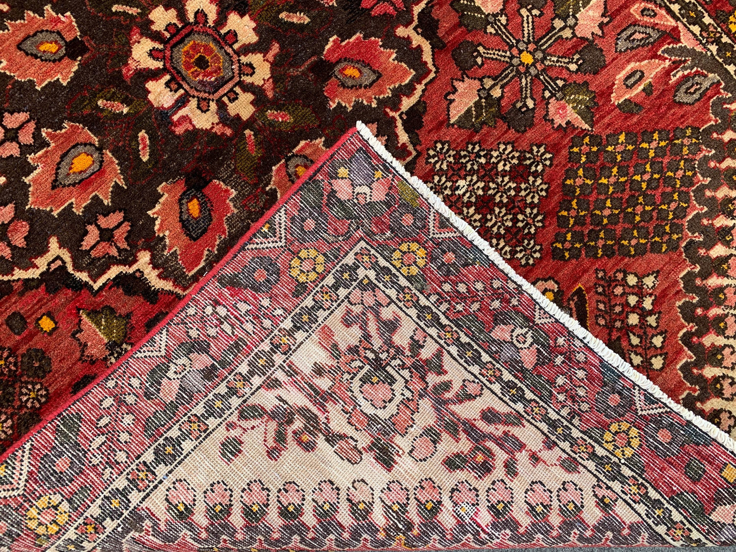 One of a kind Antique Rug, 4x6 Ft Afghan Hand Knotted Wool Rug, Vintage Geometric design Rug, Oriental Turkmen Tribal Rug, Living Room Rug.