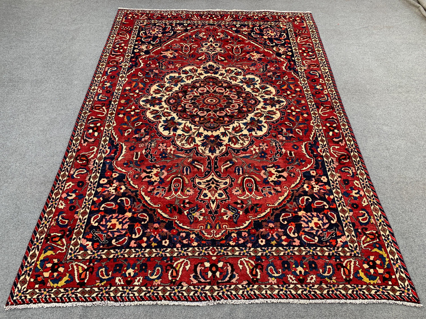 Antique Afghan Rug 7x10 Ft Hand knotted Wool Rug, Vintage Oriental Rug, Geometric Area Rug, Turkmen Tribal Rug, Dining Table Living Room Rug