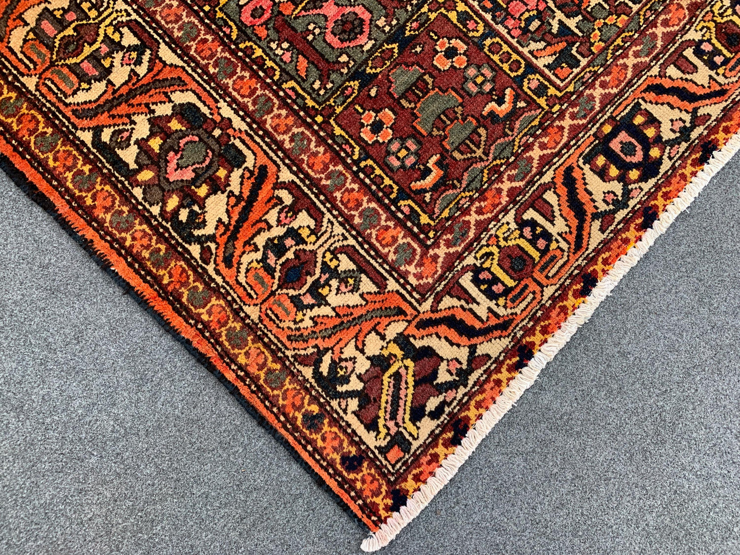 Vintage Tree of life design Rug 5x6 Ft Afghan Hand Knotted Rug, Oriental Turkmen Rug, Antique Tribal Wool Rug, Bedroom Rug, Living Room Rug.