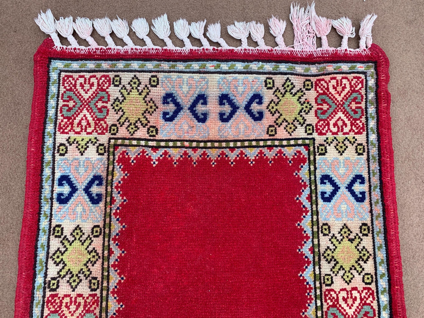 2x4 Small Rug, Afghan Handmade Rug, Geometric Area Rug, Vintage Rug, Oriental Rug, Tribal Rug, Small Gift Rug, Rugs for Bedroom Hallway Rug.