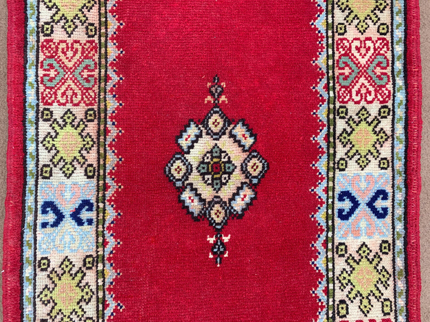 2x4 Small Rug, Afghan Handmade Rug, Geometric Area Rug, Vintage Rug, Oriental Rug, Tribal Rug, Small Gift Rug, Rugs for Bedroom Hallway Rug.
