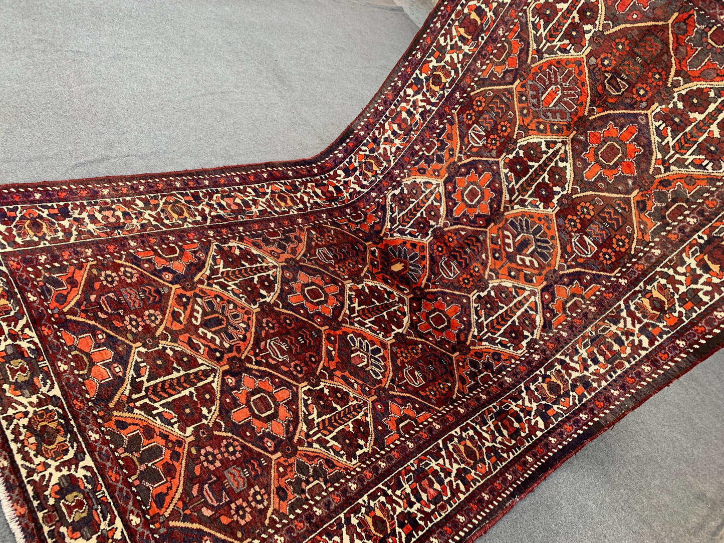 5x10 Ft Vintage Rug, Tree Floral design Rug, Afghan Hand Knotted Wool Rug, Oriental Turkmen Rug, Antique Tribal Rug, Bedroom Living Room Rug