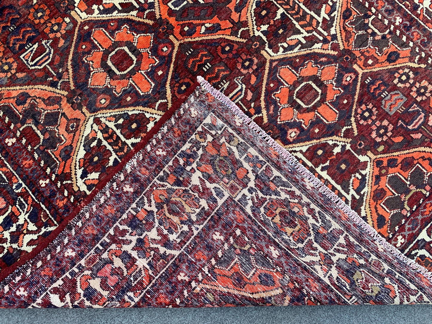 5x10 Ft Vintage Rug, Tree Floral design Rug, Afghan Hand Knotted Wool Rug, Oriental Turkmen Rug, Antique Tribal Rug, Bedroom Living Room Rug