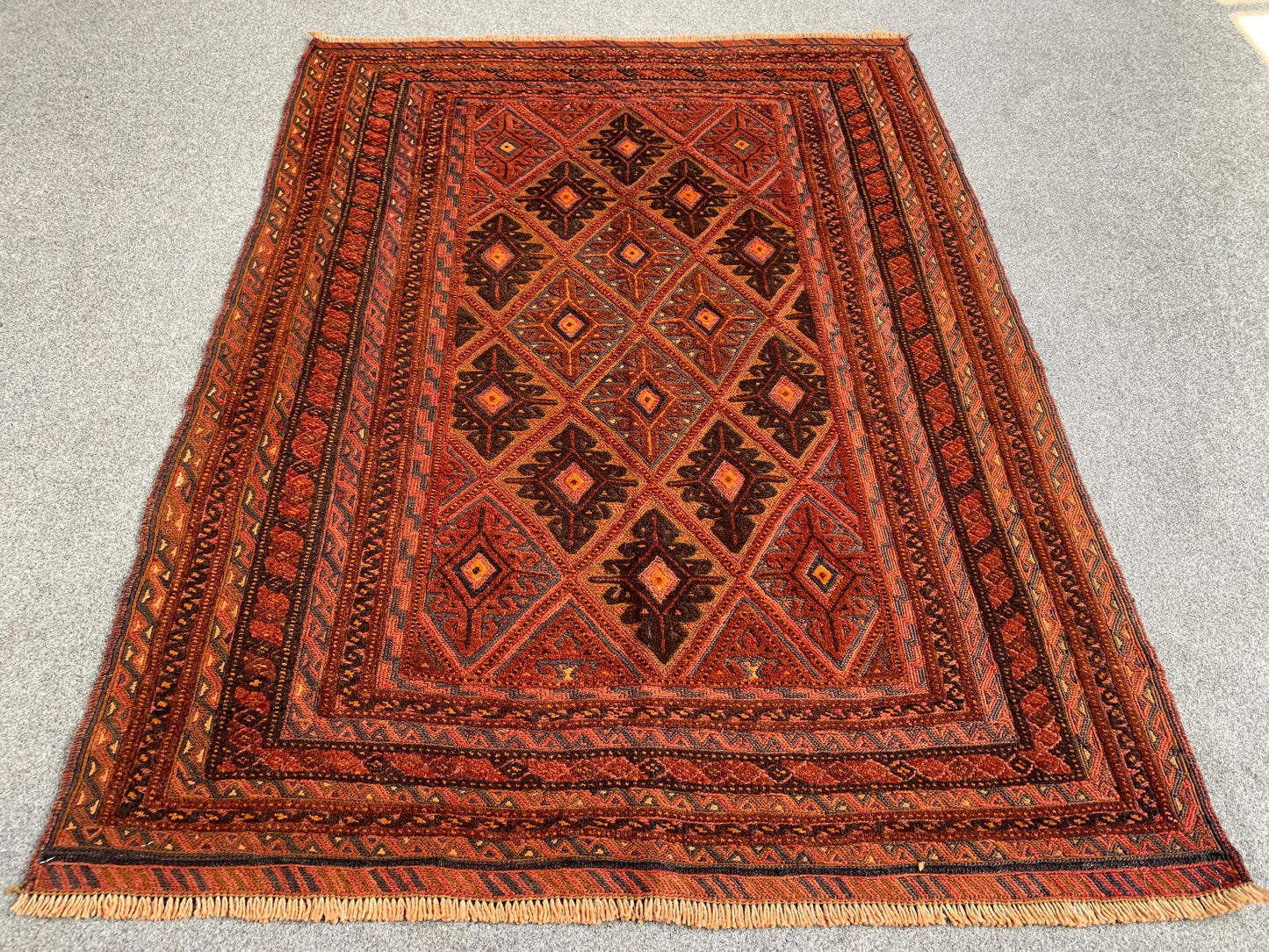 Amazing Vintage kilim Rug, Afghan Hand Knotted kilim Rug, Mashwani kilim Rug, Geometric Area Rug, Oriental Wool Rug, Bedroom Rug Hallway Rug