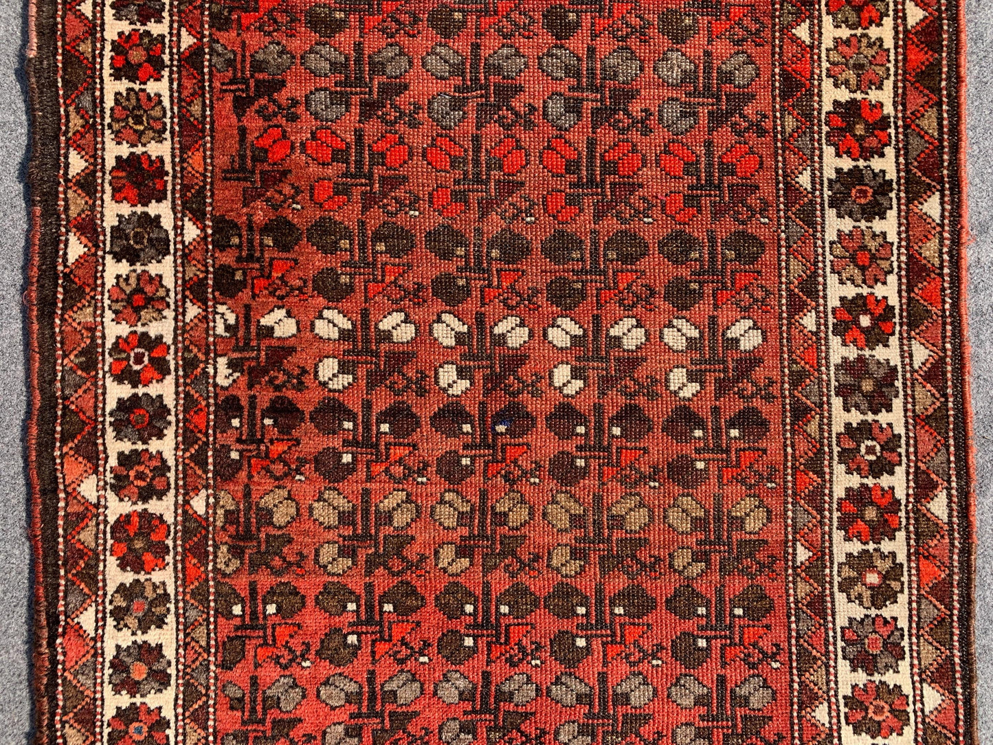 3x10 Ft Antique Afghan Runner Rug, Hand Knotted Runner Rug, Low Pile Rug, Vintage Floral Runner Rug, Oriental Runner Rug Hallway Runner Rug.