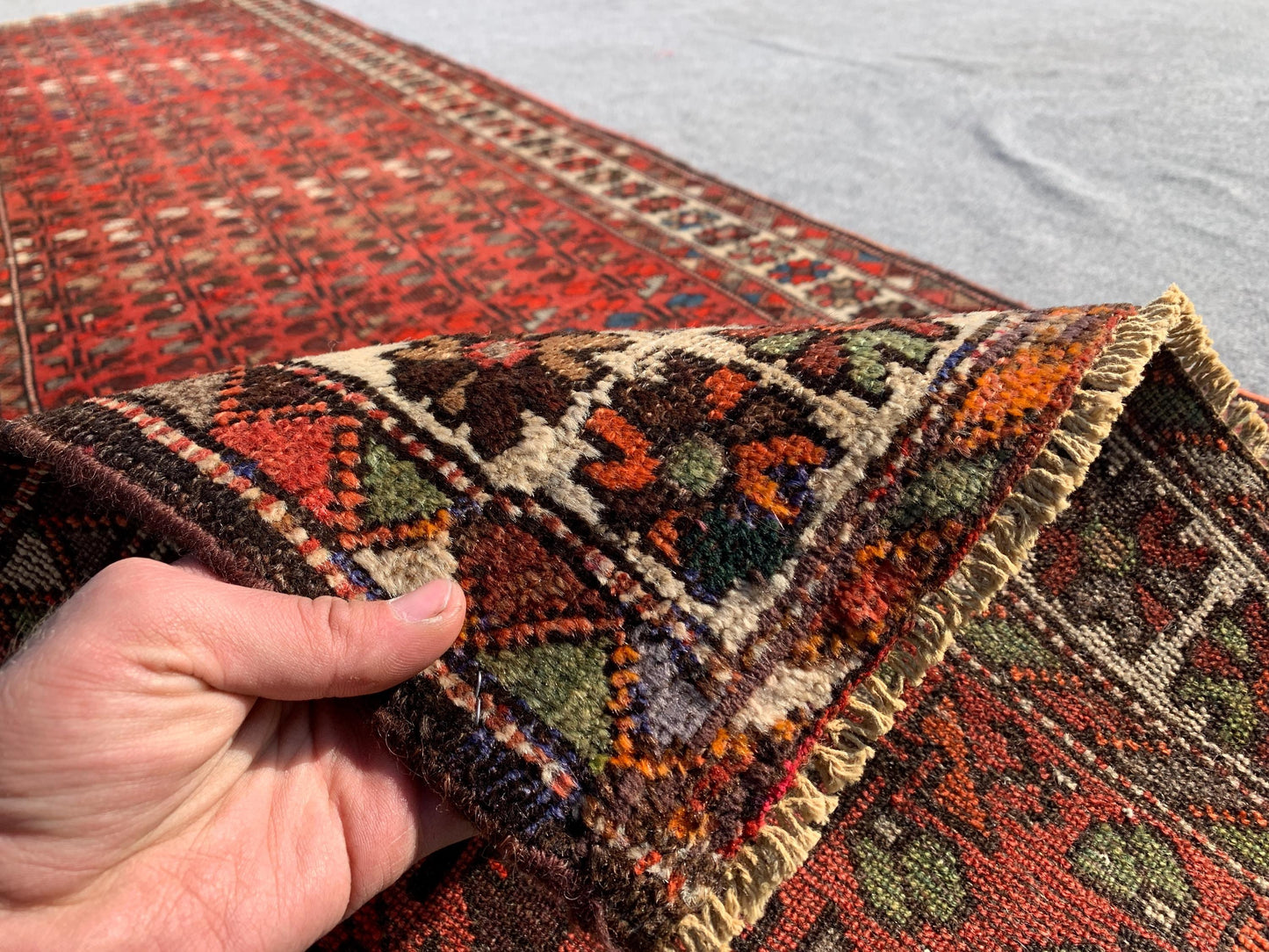 3x10 Ft Antique Afghan Runner Rug, Hand Knotted Runner Rug, Low Pile Rug, Vintage Floral Runner Rug, Oriental Runner Rug Hallway Runner Rug.