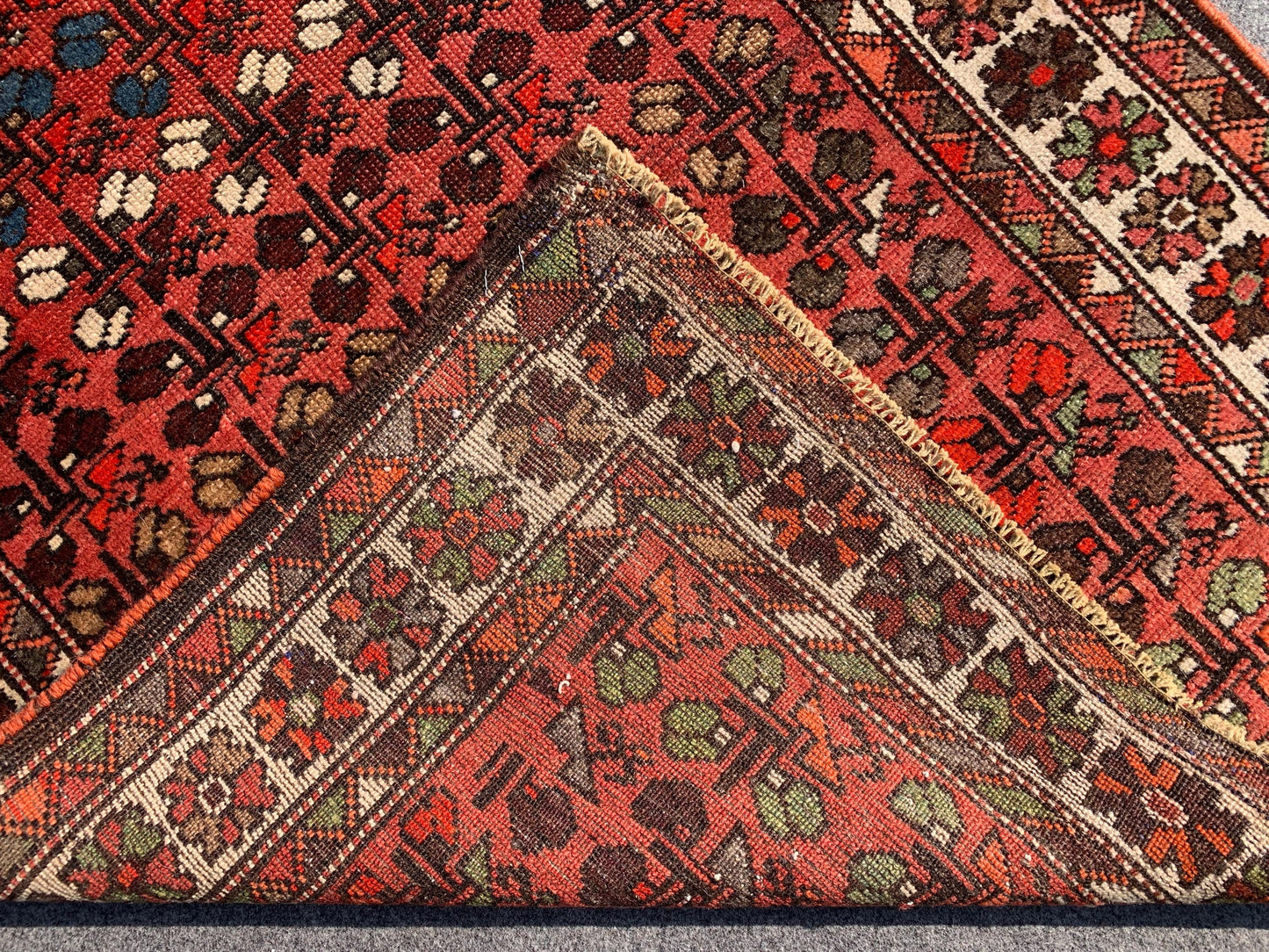 3x10 Ft Antique Afghan Runner Rug, Hand Knotted Runner Rug, Low Pile Rug, Vintage Floral Runner Rug, Oriental Runner Rug Hallway Runner Rug.