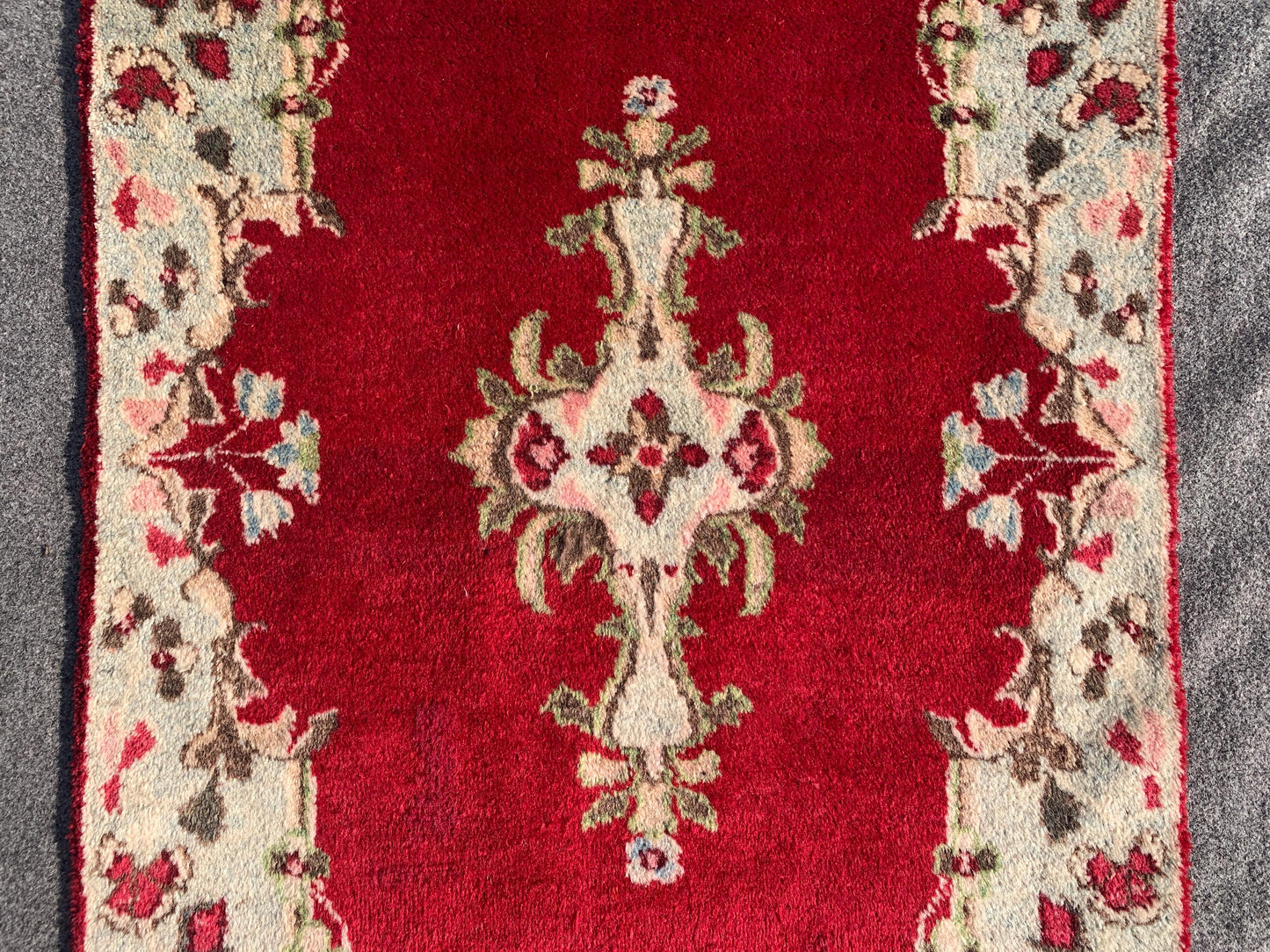 Amazing Small Vintage Rug, 2x4 Ft Hand knotted Wool Rug, Geometric Area Rug, Small Afghan Rug, Small Hallway Rug, Oriental Rug, Kitchen Rug.