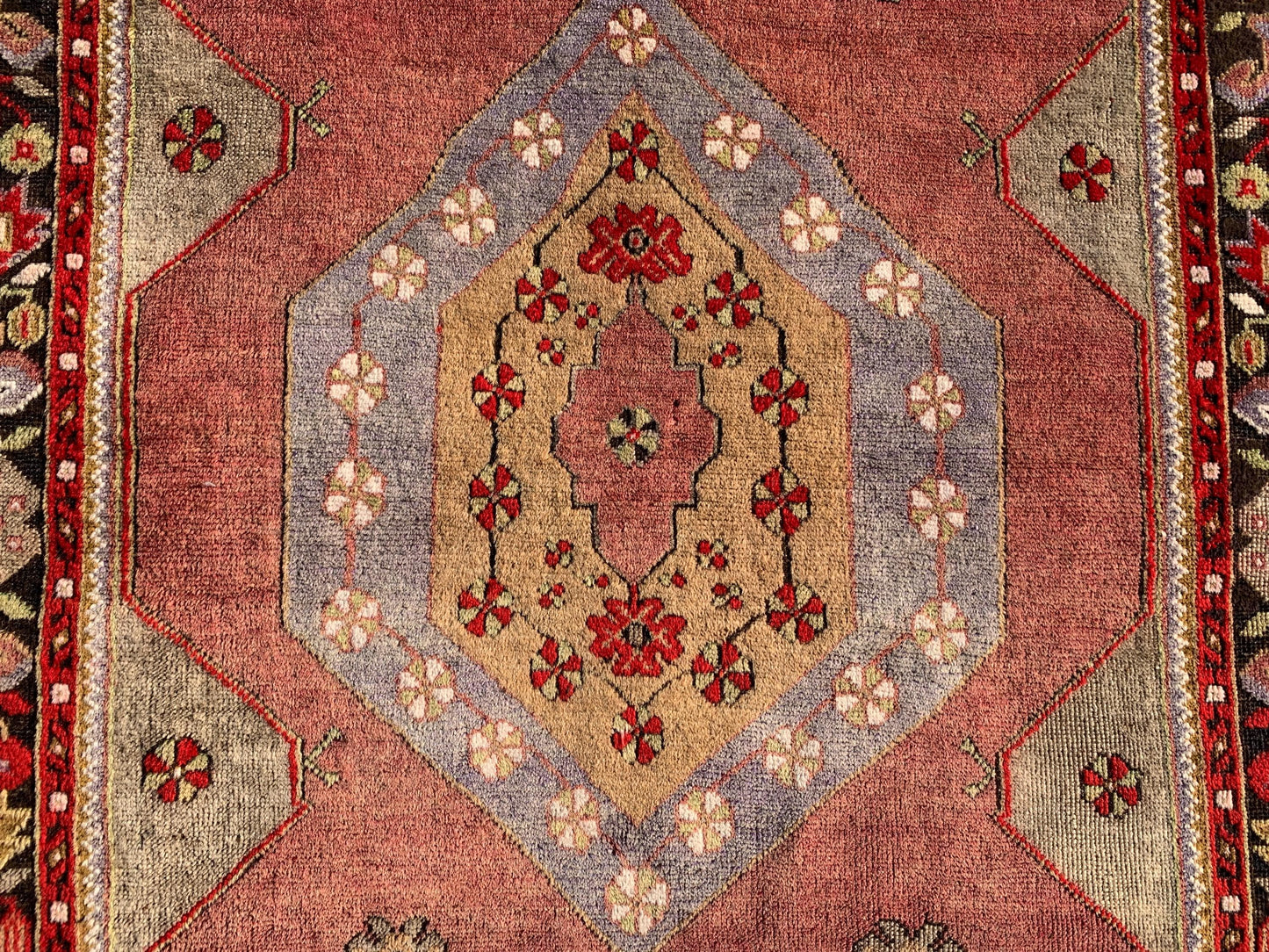 4x7 Ft Amazing Vintage Rug, Afghan Hand Knotted Rug, Geometric Area Rug, Low Pile Rug, Best for Living Room Bedroom Rug, Good Quality Rug.