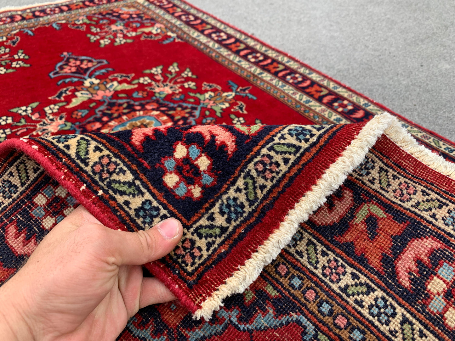 2x4 Ft Vintage Red Rug, Afghan Hand knotted Wool Rug, Geometric Area Rug, Oriental Rug Amazing Rug, Small Hallway Rug, Small Kitchen Rug etc
