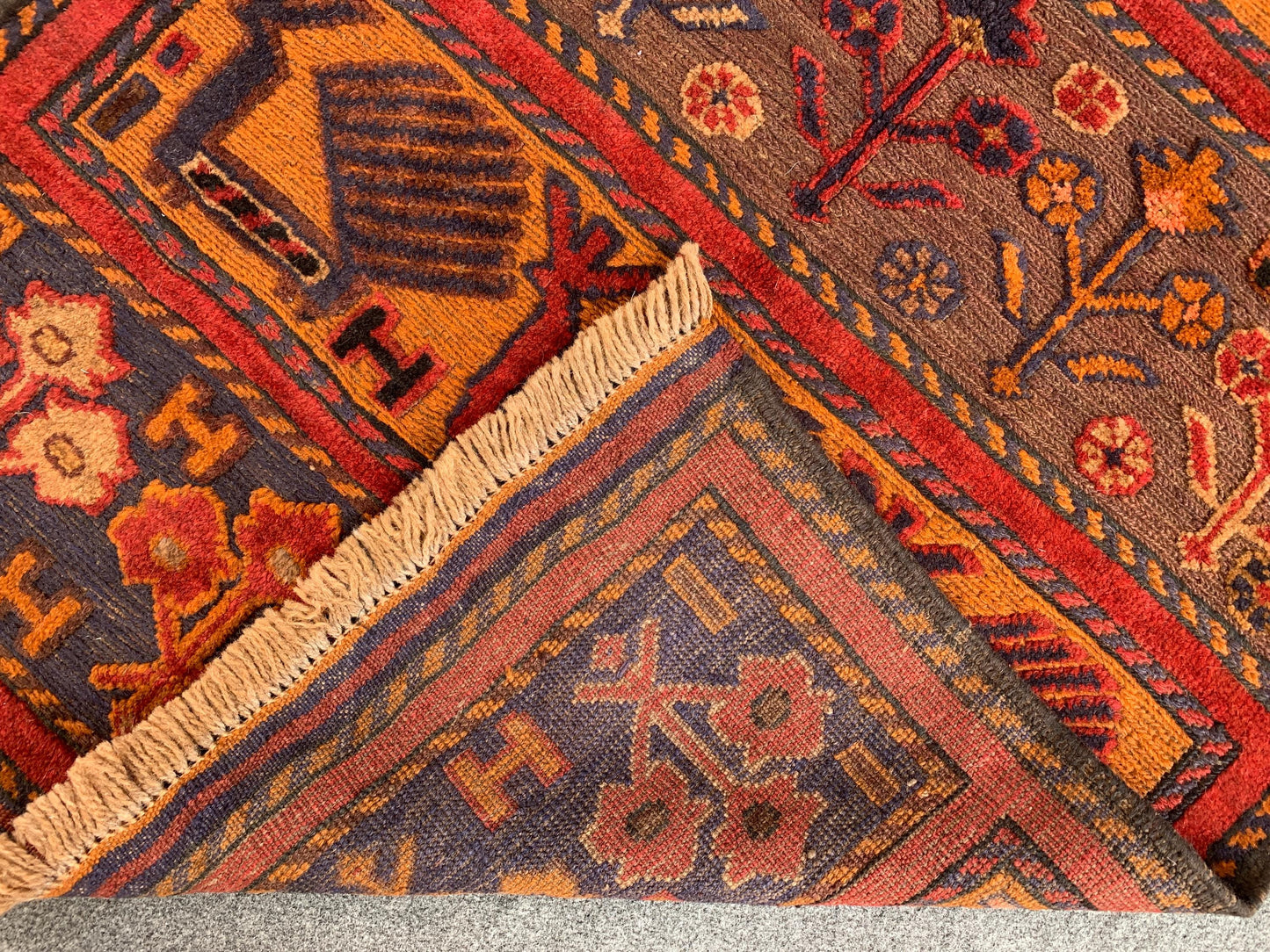 3x4 Ft Amazing Pictorial kilim Rug, Afghan Hand Knotted kilim Rug, Oriental Rug, Herat kilim Rug, Best for Kids Room Rug, Floral design Rug.