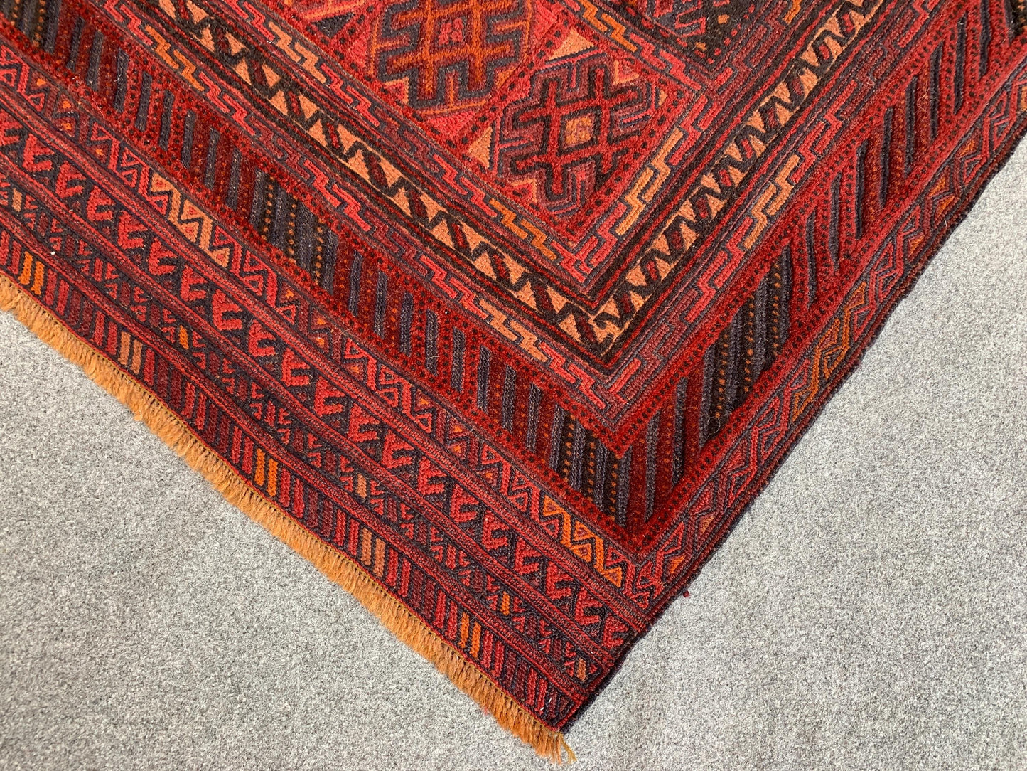 4x4 Ft Amazing Afghan kilim Rug, Hand knotted Herati kilim Rug, Barjasta design Rug, Oriental kilim Rug, Rugs for Bedroom Rug, Hallway Rug.