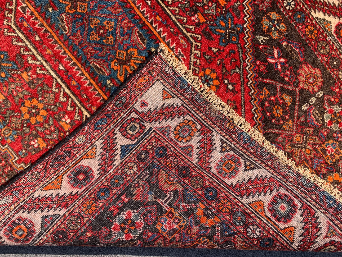 3x5 One of a kind vintage Rug, Natural Afghan Hand Knotted Wool Rug, Geometric Area Rug, High Pile Rug, Rugs for Bedroom Office Kitchen Rug.