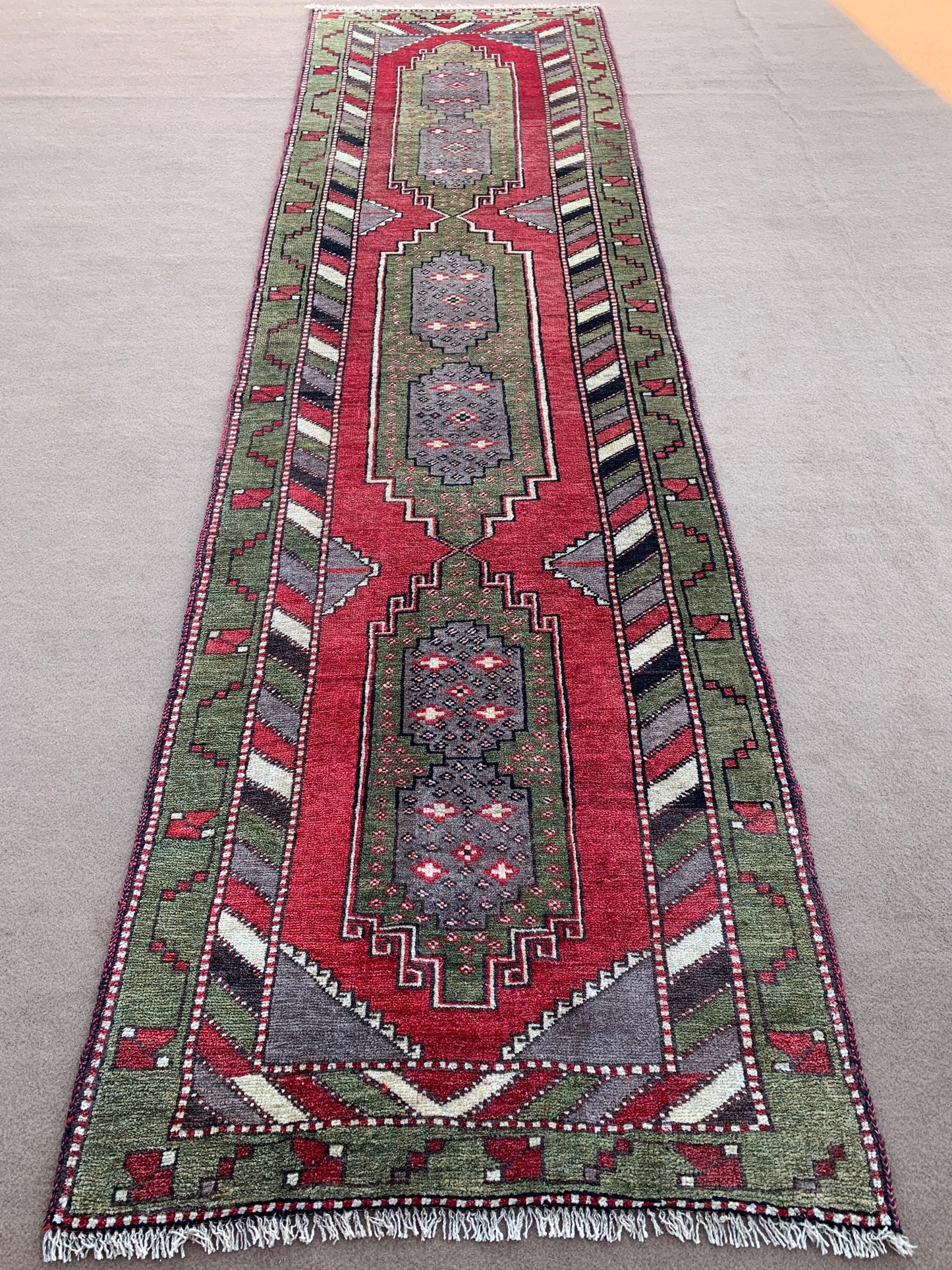 3x10 Ft Runner Rug, Afghan Handmade Runner Rug, Oriental Runner Rug, Turkmen Tribal Rug, Home Decor Rug, Bedroom Rug. Hallway Runner Rug.