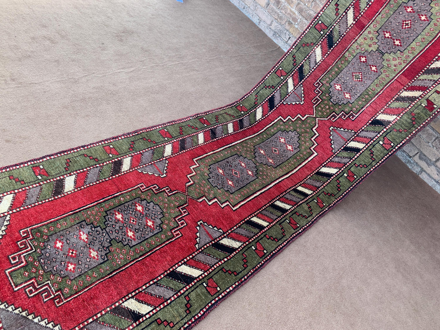 3x10 Ft Runner Rug, Afghan Handmade Runner Rug, Oriental Runner Rug, Turkmen Tribal Rug, Home Decor Rug, Bedroom Rug. Hallway Runner Rug.