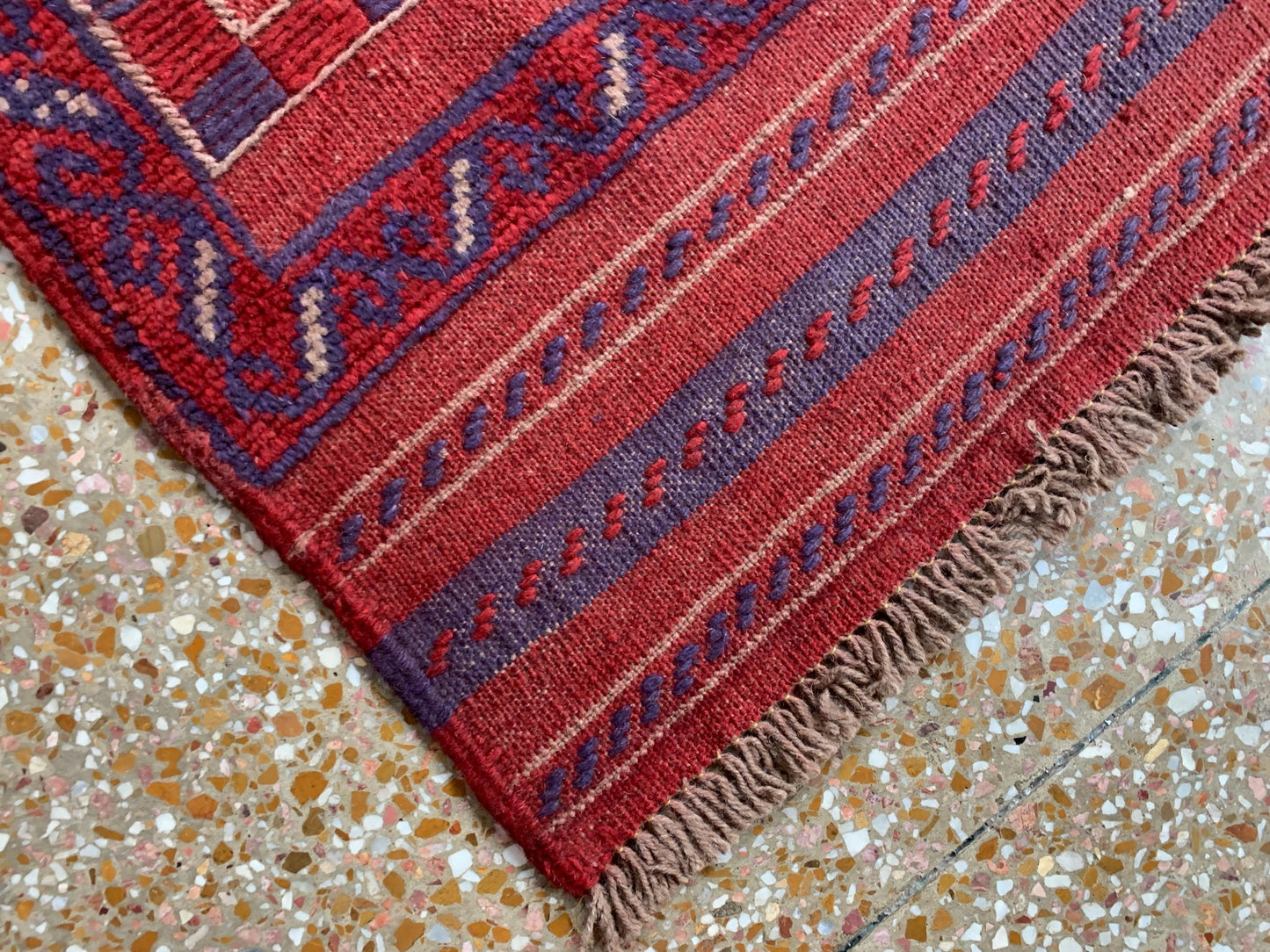 Runner Rug, 2x8 Ft Afghan Hand Knotted Runner Rug, Mashwani Runner Rug, Vintage Geometric Runner Rug, Oriental Wool Rug, Hallway Runner Rug.