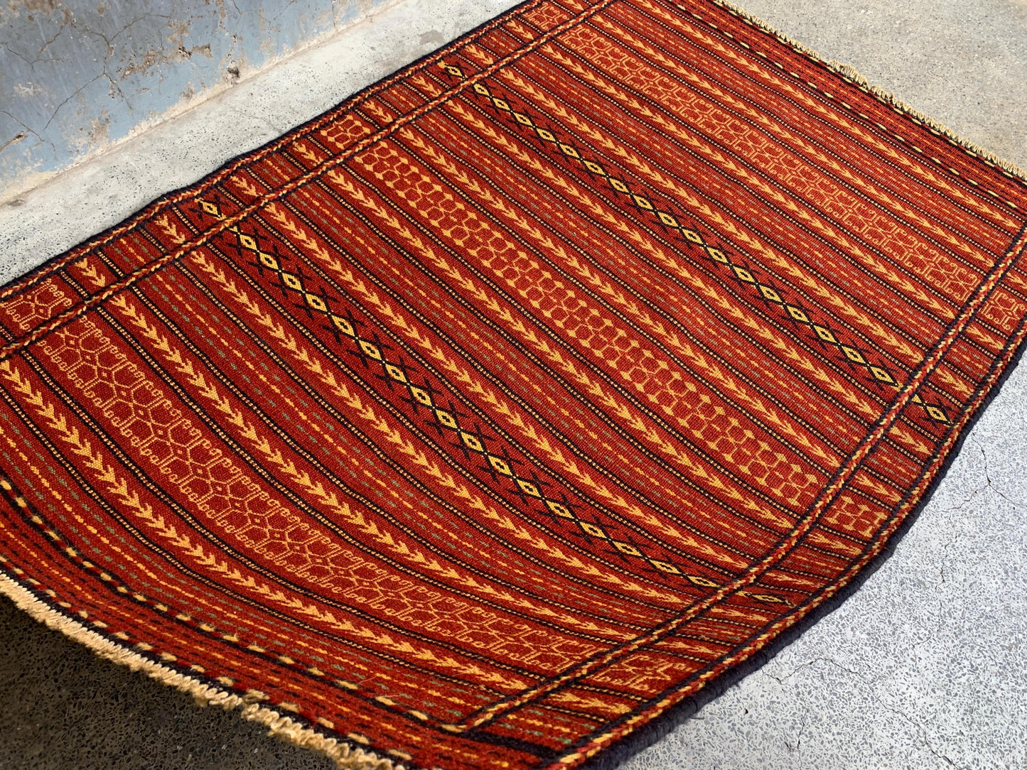 Antique laghari kilim Rug 3x5 Afghan Hand knotted kilim Rug, Vintage Laghari design kilim Rug, Flatweave Oriental Rug, Kitchen Hallway Rug.