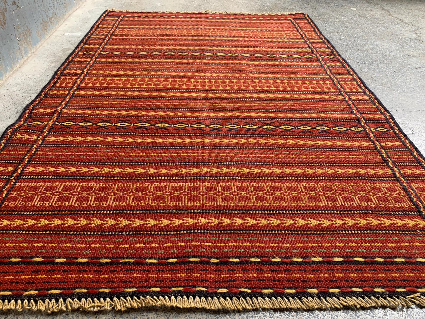 Antique laghari kilim Rug 3x5 Afghan Hand knotted kilim Rug, Vintage Laghari design kilim Rug, Flatweave Oriental Rug, Kitchen Hallway Rug.