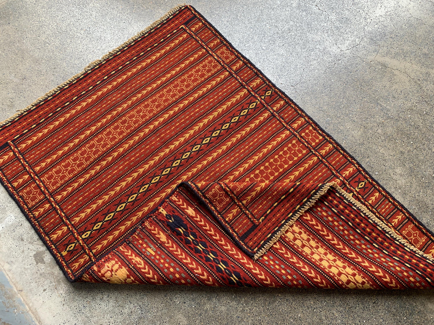 Antique laghari kilim Rug 3x5 Afghan Hand knotted kilim Rug, Vintage Laghari design kilim Rug, Flatweave Oriental Rug, Kitchen Hallway Rug.