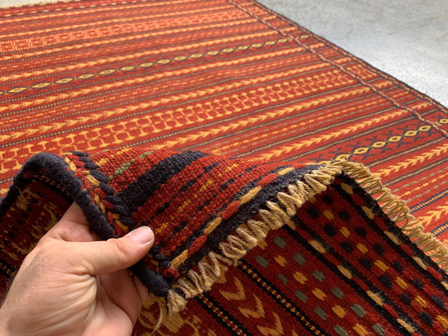 Antique laghari kilim Rug 3x5 Afghan Hand knotted kilim Rug, Vintage Laghari design kilim Rug, Flatweave Oriental Rug, Kitchen Hallway Rug.