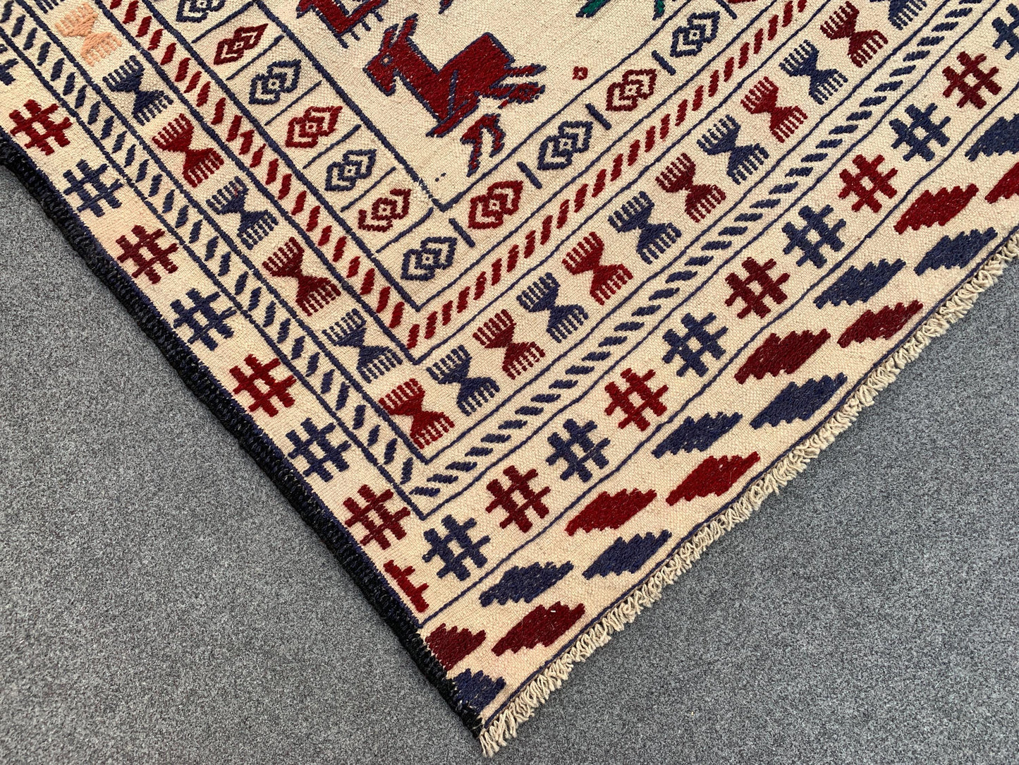 4x6 Ft Vintage Soumak kilim Rug, Afghan Handmade kilim Rug, Pictorial Kilim Rug, Oriental Rug, Wall Decor Rug, Rugs for Bedroom Hallway Rug.