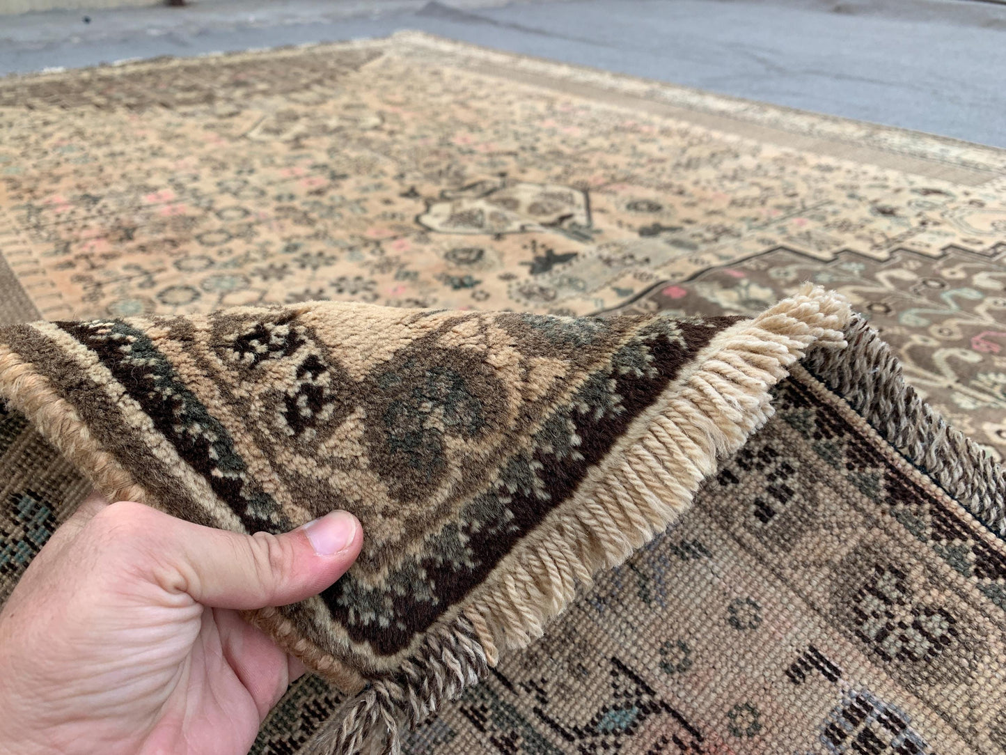 6x9 Ft Antique Rug, Caucasian design Rug, Hand knotted Vintage Rug, Oriental Afghan Rug Turkmen Tribal Rug, Dining Table Rug Living Room Rug