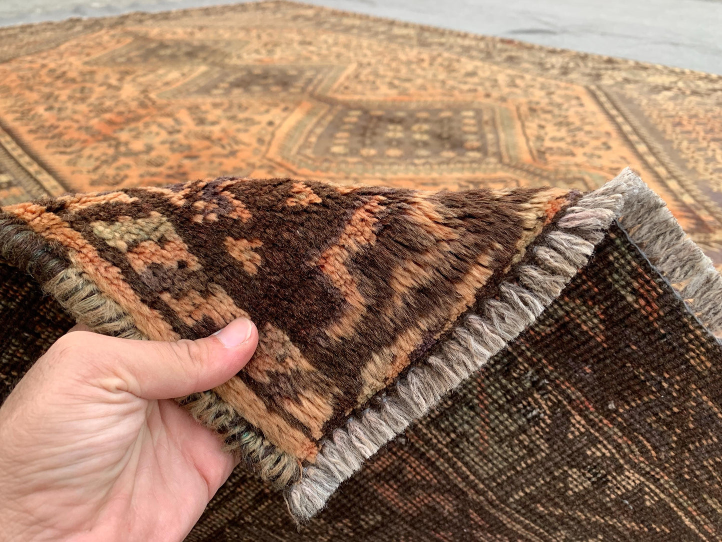 7x10 Ft Antique Caucasian Rug, Hand knotted Wool Rug, Vintage Afghan Rug, Tribal Oriental Rug, Home Decor Rug, Bedroom Rug, Living Room Rug.