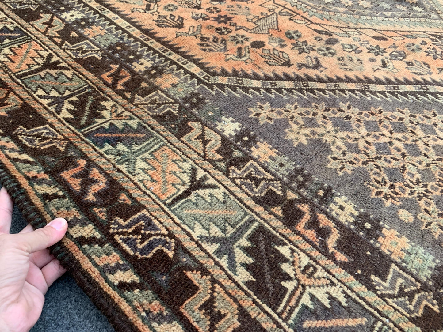 7x10 Ft Antique Caucasian Rug, Hand knotted Wool Rug, Vintage Afghan Rug, Tribal Oriental Rug, Home Decor Rug, Bedroom Rug, Living Room Rug.